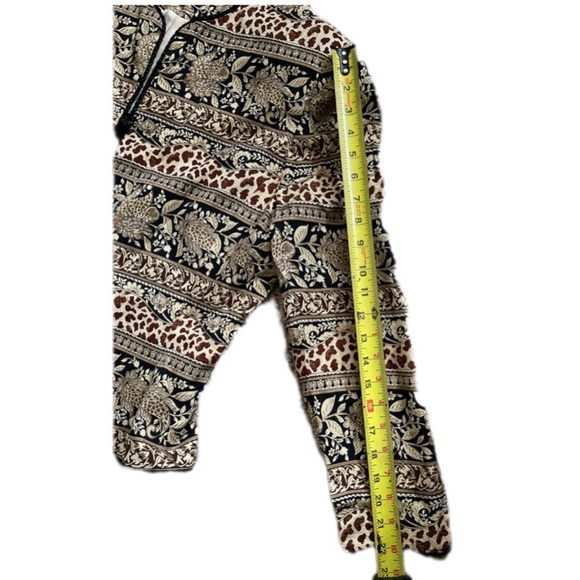 Adrianna Papell Floral Animal Print 100% Silk Button Down Jacket Women’s 16 - Picture 10 of 10